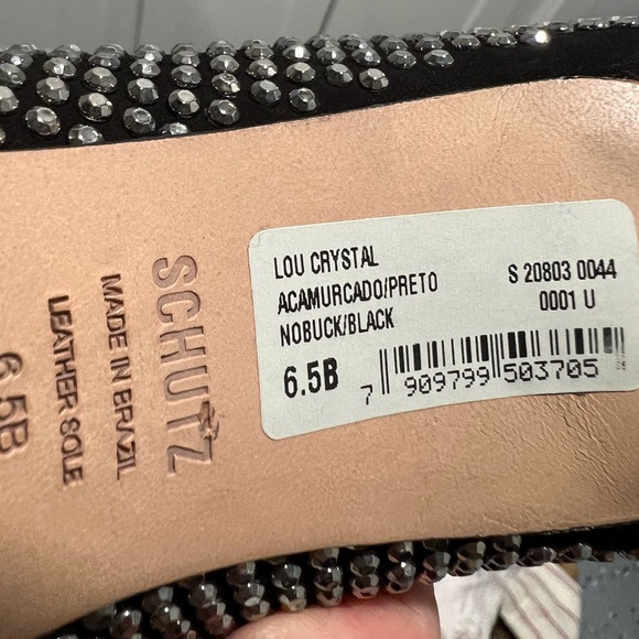 NWT SCHUTZ Lou Crystal & Rhinestones Pump 6.5 B - Picture 4 of 6